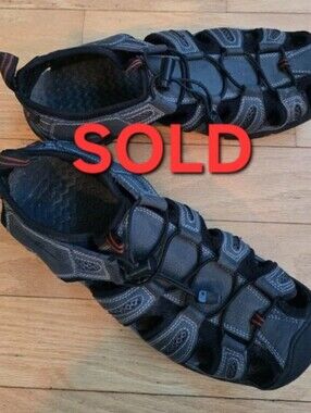 Eddie Bauer | Troy gray outdoor closed toe hiking sandals | MENS 10